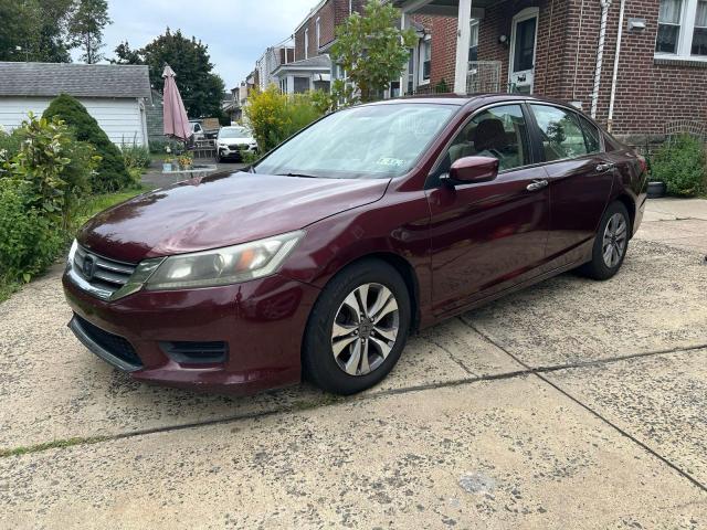 1HGCR2F33DA021619 - 2013 HONDA ACCORD LX BURGUNDY photo 2
