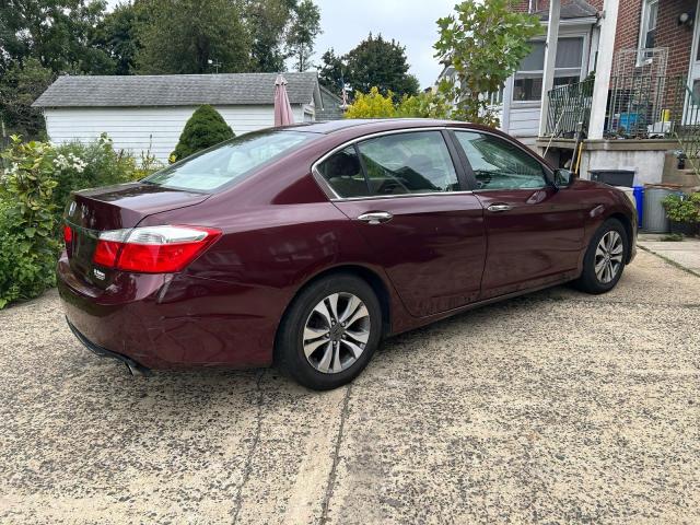 1HGCR2F33DA021619 - 2013 HONDA ACCORD LX BURGUNDY photo 4