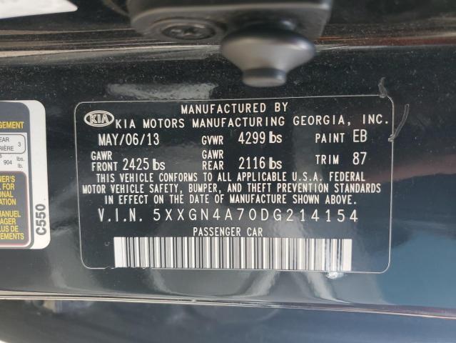 5XXGN4A70DG214154 - 2013 KIA OPTIMA EX Qara foto 12