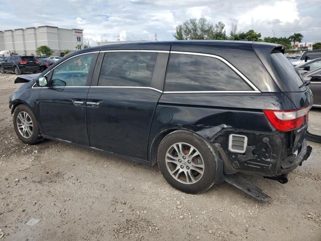 5FNRL5H61DB070490 - 2013 HONDA ODYSSEY EXL BLACK photo 2