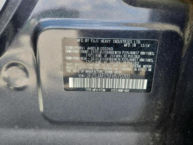 JF2SJAFC5FH570701 - 2015 SUBARU FORESTER 2.5I PREMIUM Grafit foto 13