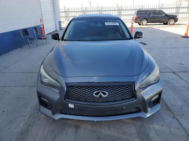 JN1BV7AR8EM682970 - 2014 INFINITI Q50 BASE GRAY photo 5