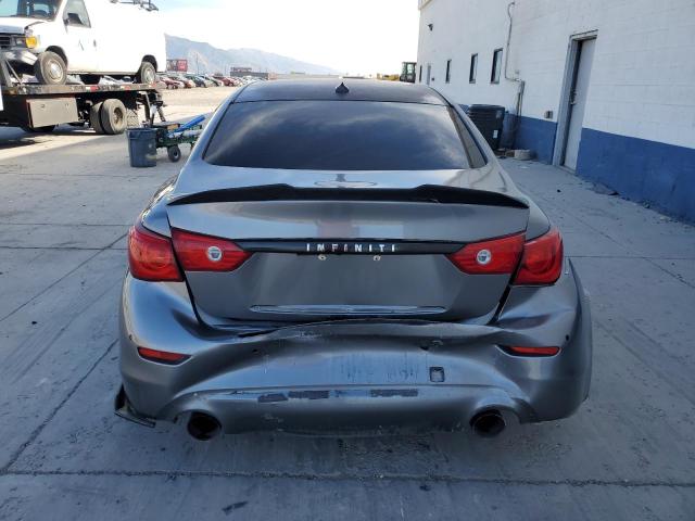 JN1BV7AR8EM682970 - 2014 INFINITI Q50 BASE GRAY photo 6