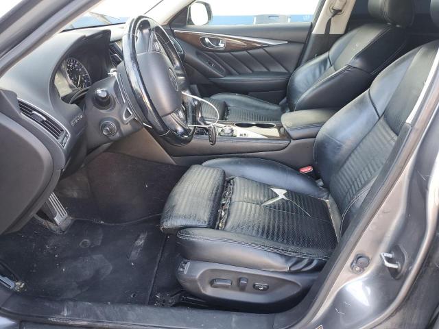 JN1BV7AR8EM682970 - 2014 INFINITI Q50 BASE GRAY photo 7