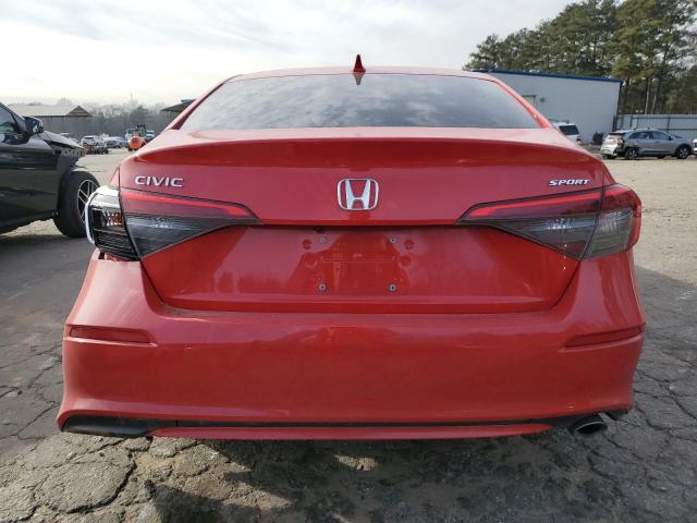 2HGFE2F53PH542923 - 2023 HONDA CIVIC SPORT RED photo 6