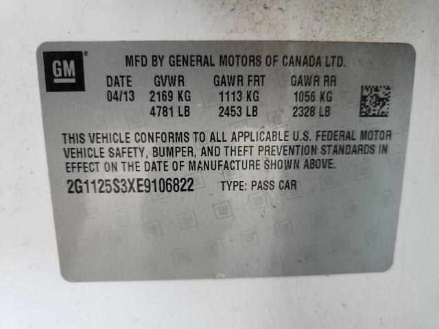 2G1125S3XE9106822 - 2014 CHEVROLET IMPALA LT Weiß Foto 12