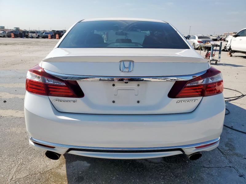 1HGCR2F54HA196209 - 2017 HONDA ACCORD SPORT WHITE photo 6