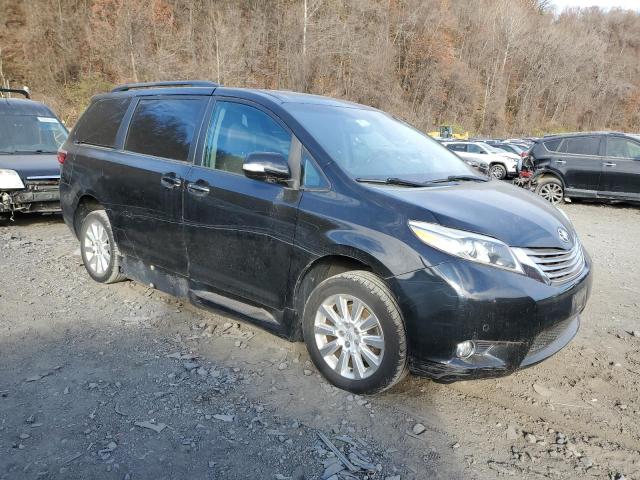 5TDYK3DC9FS586187 - 2010 TOYOTA SIENNA XLE 黑色 照片 4
