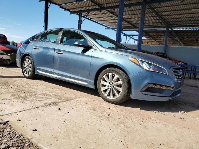 5NPE34AF7GH421086 - 2016 HYUNDAI SONATA SPORT BLUE photo 4