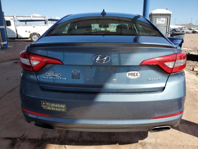 5NPE34AF7GH421086 - 2016 HYUNDAI SONATA SPORT BLUE photo 6