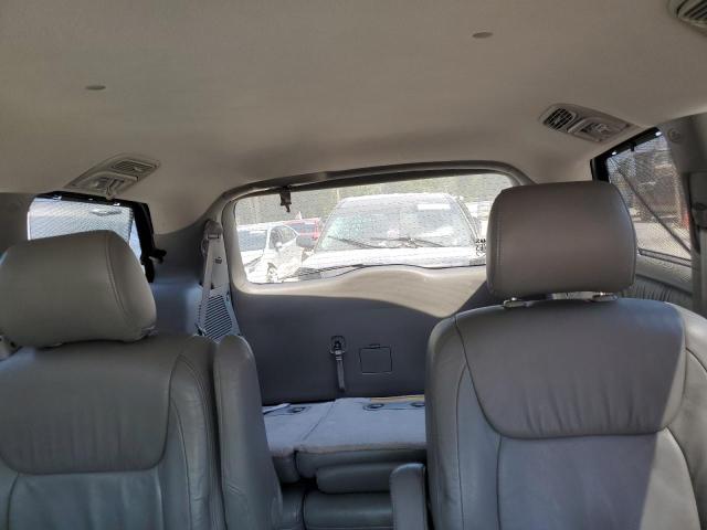 5TDZK22C28S203596 - 2008 TOYOTA SIENNA XLE შავი ფოტო 10