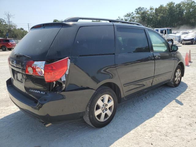 5TDZK22C28S203596 - 2008 TOYOTA SIENNA XLE შავი ფოტო 3