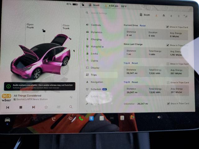 7SAYGDEE4PA029572 - 2023 TESLA MODEL Y Մոխրագույն լուսանկար 9