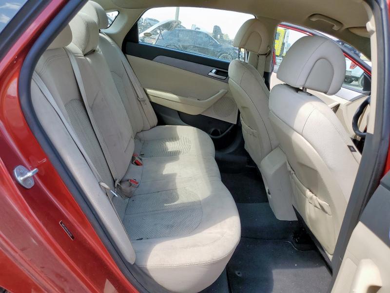5NPE24AFXFH211311 - 2015 HYUNDAI SONATA SE RED photo 10