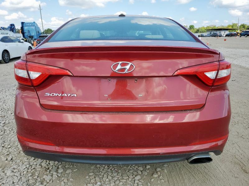 5NPE24AFXFH211311 - 2015 HYUNDAI SONATA SE RED photo 6