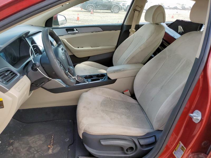 5NPE24AFXFH211311 - 2015 HYUNDAI SONATA SE RED photo 7