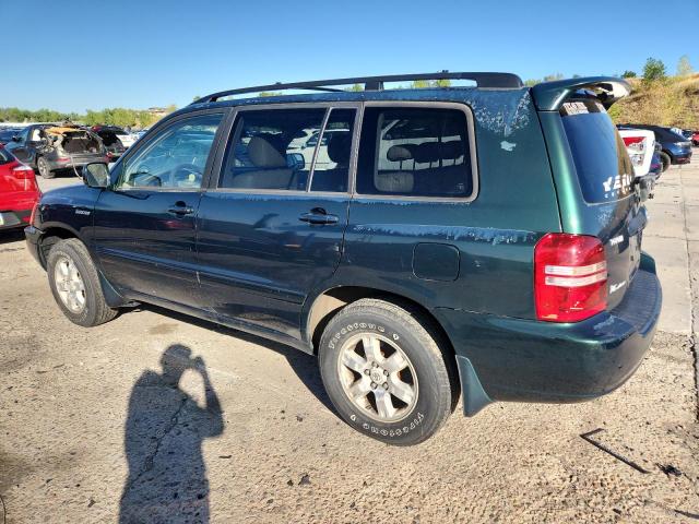 JTEHF21A210007744 - 2001 TOYOTA HIGHLANDER GREEN photo 2