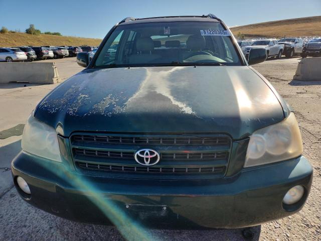 JTEHF21A210007744 - 2001 TOYOTA HIGHLANDER GREEN photo 5