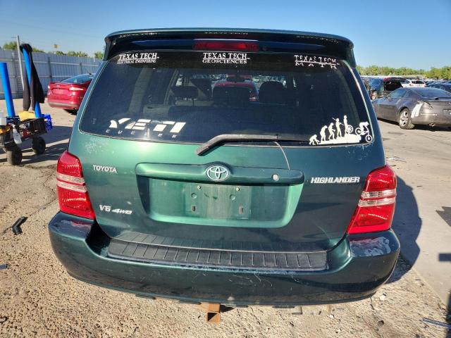 JTEHF21A210007744 - 2001 TOYOTA HIGHLANDER GREEN photo 6