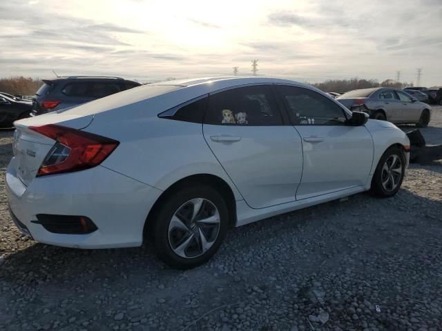 19XFC2F60KE024169 - 2019 HONDA CIVIC LX WHITE photo 3