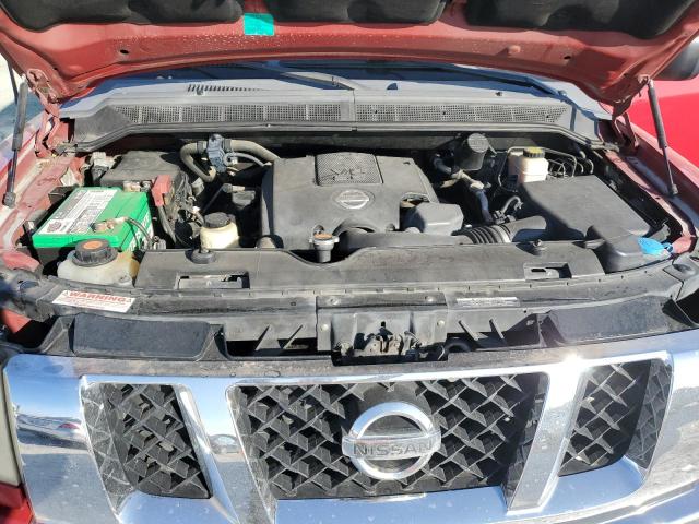 1N6BA0EK9BN303474 - 2011 NISSAN TITAN S RED photo 11