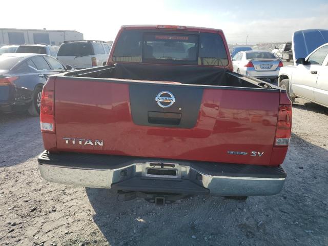 1N6BA0EK9BN303474 - 2011 NISSAN TITAN S RED photo 6