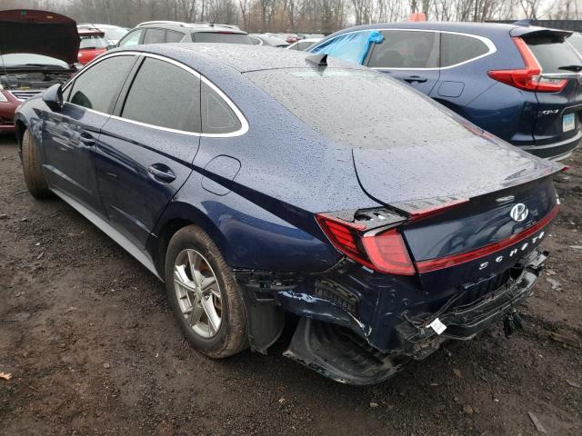 5NPEG4JA0LH037590 - 2020 HYUNDAI SONATA SE BLUE photo 2