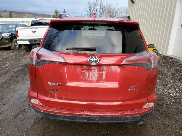 JTMBFREV7GJ067473 - 2016 TOYOTA RAV4 LE RED photo 6