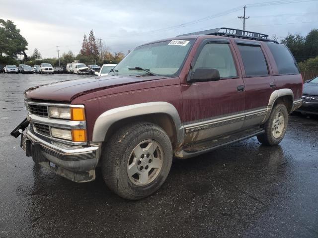 1GNEK13R9WJ372396 - 1998 CHEVROLET TAHOE K1500 BURGUNDY photo 1