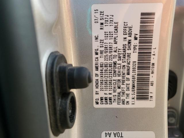 5J6RM4H56FL099329 - 2015 HONDA CR-V EX 银色 照片 13