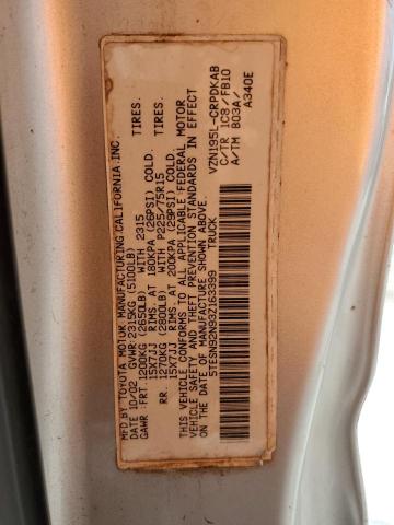 5TESN92N93Z163399 - 2003 TOYOTA TACOMA XTRACAB PRERUNNER 银色 照片 13