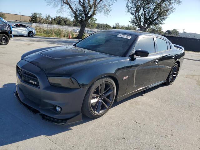 2C3CDXEJ4CH258604 - 2012 DODGE CHARGER SRT-8 BLACK photo 1