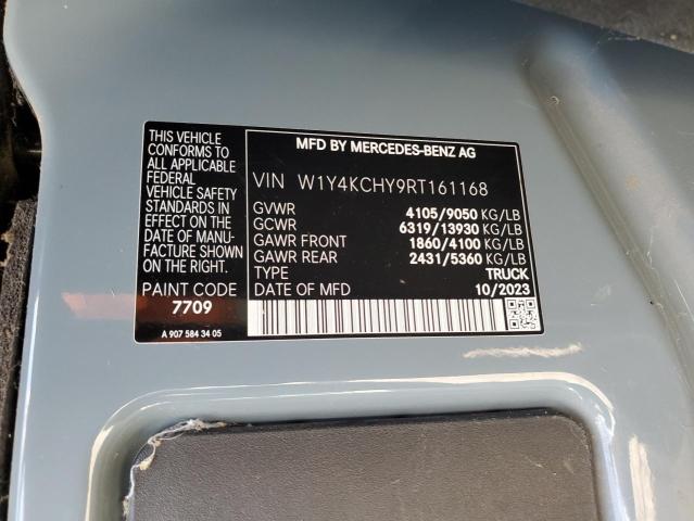 W1Y4KCHY9RT161168 - 2024 MERCEDES-BENZ SPRINTER 2500 GRAY photo 13