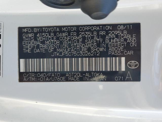 JTKJF5C75C3026212 - 2012 TOYOTA SCION TC Ağ foto 13