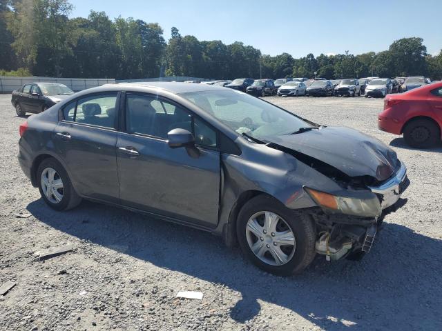 19XFB2F53CE035341 - 2012 HONDA CIVIC LX GRAY photo 4