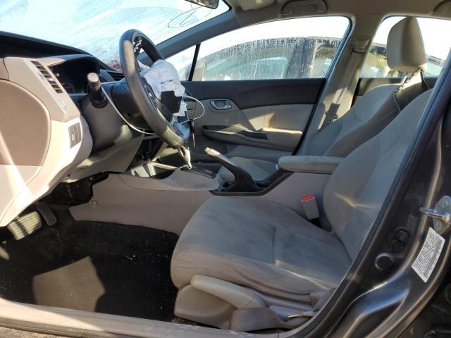 19XFB2F53CE035341 - 2012 HONDA CIVIC LX GRAY photo 7
