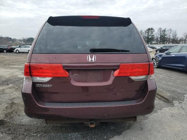 5FNRL382X9B045029 - 2009 HONDA ODYSSEY LX BURGUNDY photo 6