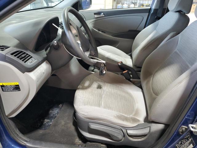 KMHCT4AE0GU013951 - 2016 HYUNDAI ACCENT SE BLUE photo 7
