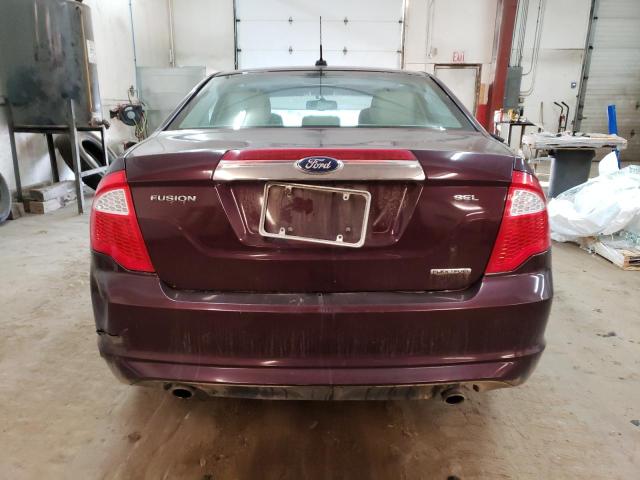 3FAHP0JG8BR305748 - 2011 FORD FUSION SEL BURGUNDY photo 6