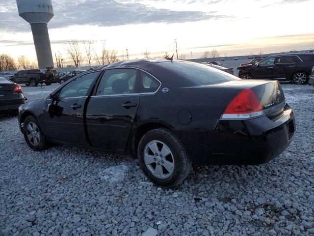 2G1WT58N881348359 - 2008 CHEVROLET IMPALA LT BLACK photo 2