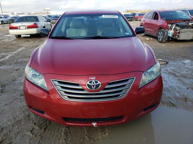 4T1BB46K97U003352 - 2007 TOYOTA CARMRY HYBRID RED photo 5