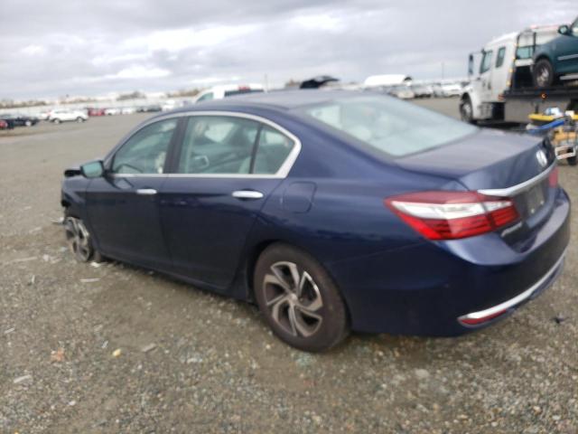 1HGCR2F30HA066670 - 2017 HONDA ACCORD LX BLUE photo 2