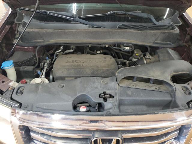 5FNYF4H58CB062454 - 2012 HONDA PILOT EXL ბურგუნდია ფოტო 12