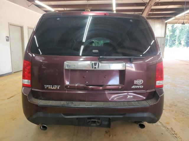5FNYF4H58CB062454 - 2012 HONDA PILOT EXL ბურგუნდია ფოტო 6