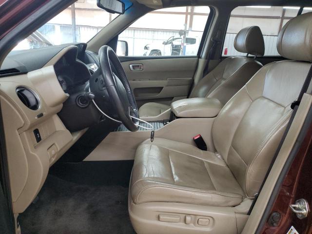 5FNYF4H58CB062454 - 2012 HONDA PILOT EXL ბურგუნდია ფოტო 7