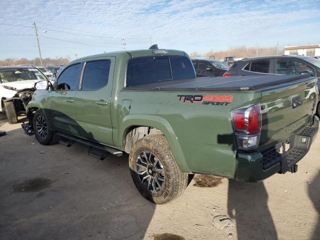 3TMCZ5AN0NM460239 - 2022 TOYOTA TACOMA DOUBLE CAB GREEN photo 2