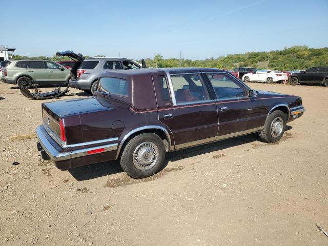 1C3XY66R3LD896814 - 1990 CHRYSLER NEW YORKER FIFTH AVENUE MAROON photo 3