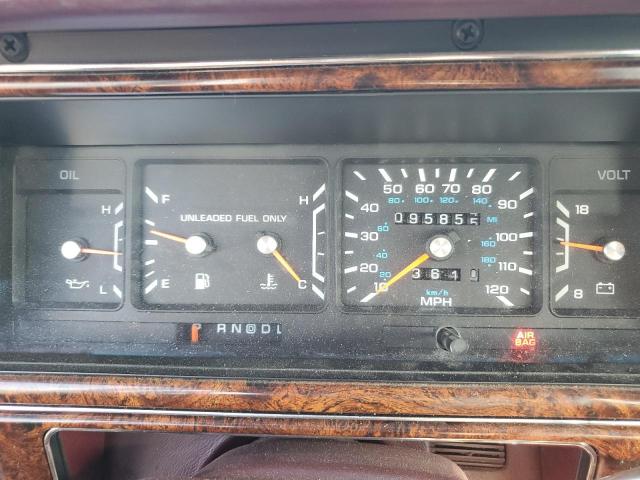 1C3XY66R3LD896814 - 1990 CHRYSLER NEW YORKER FIFTH AVENUE MAROON photo 9