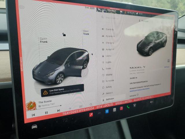 7SAYGDEE3PF848334 - 2023 TESLA MODEL Y 灰色 照片 9