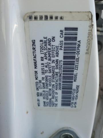 1NXBR18E8WZ135275 - 1998 TOYOTA COROLLA VE 白色 照片 12